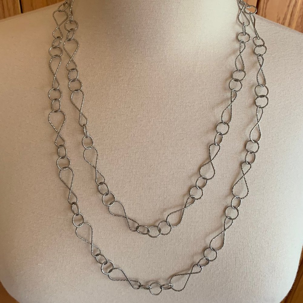 TALBOTS - Double Layer Necklace - NEW Without Tags